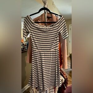 White House Black Market Striped Fit & Flare Dress XS
